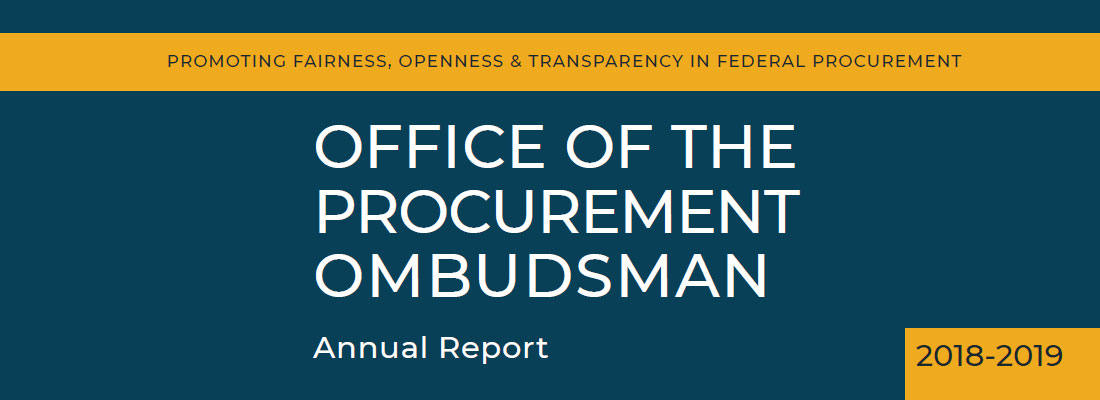 The Office of the Procurement Ombudsman annual report 2018-2019